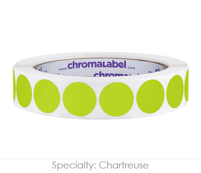 3/4" Permanent Round, Color-Code Dots: 1,000/Roll