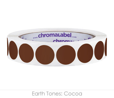 3/4" Permanent Round, Color-Code Dots: 1,000/Roll