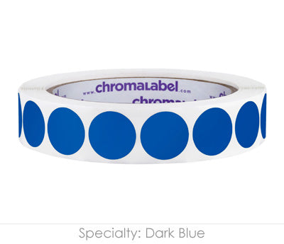 3/4" Permanent Round, Color-Code Dots: 1,000/Roll