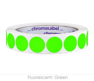 3/4" Permanent Round, Color-Code Dots: 1,000/Roll