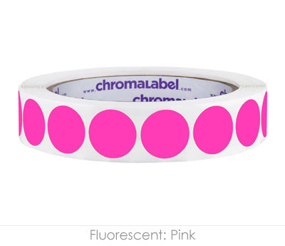 3/4" Permanent Round, Color-Code Dots: 1,000/Roll