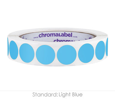 3/4" Permanent Round, Color-Code Dots: 1,000/Roll