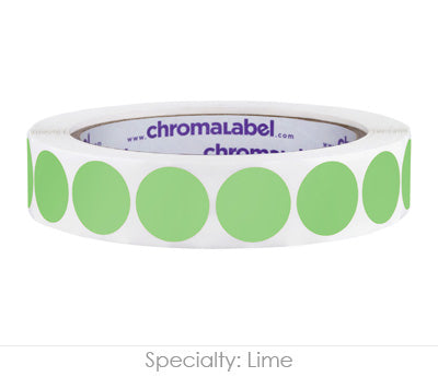 3/4" Permanent Round, Color-Code Dots: 1,000/Roll