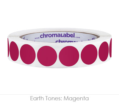 3/4" Permanent Round, Color-Code Dots: 1,000/Roll