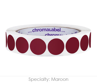 3/4" Permanent Round, Color-Code Dots: 1,000/Roll