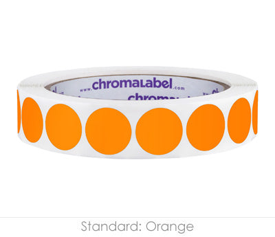 3/4" Permanent Round, Color-Code Dots: 1,000/Roll