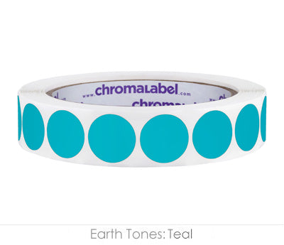 3/4" Permanent Round, Color-Code Dots: 1,000/Roll