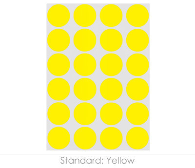 3/4" Permanent Round, Color-Code Dots: 1,008/Pack