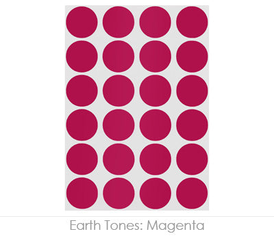 3/4" Permanent Round, Color-Code Dots: 1,008/Pack