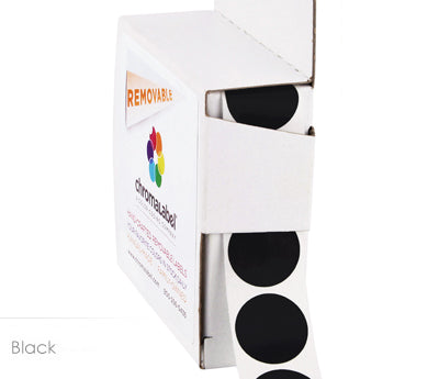 3/4" Removable Round, Color-Code Dots: 1,000/Box