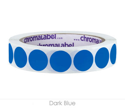 3/4" Removable Round, Color-Code Dots: 1,000/Roll