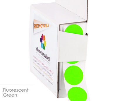 3/4" Removable Round, Color-Code Dots: 1,000/Box