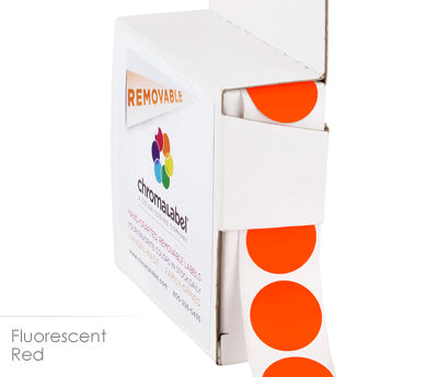 3/4" Removable Round, Color-Code Dots: 1,000/Box