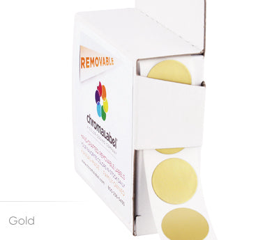 3/4" Removable Round, Color-Code Dots: 1,000/Box