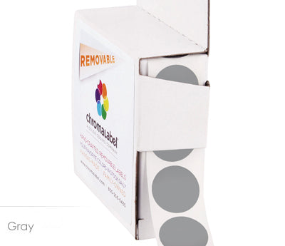 3/4" Removable Round, Color-Code Dots: 1,000/Box