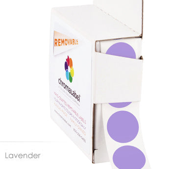 3/4" Removable Round, Color-Code Dots: 1,000/Box
