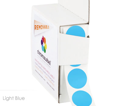 3/4" Removable Round, Color-Code Dots: 1,000/Box