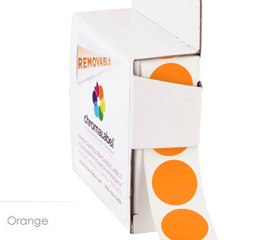 3/4" Removable Round, Color-Code Dots: 1,000/Box