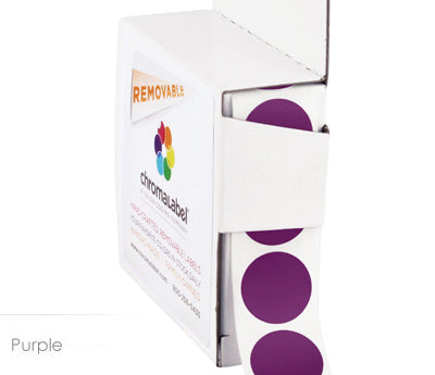 3/4" Removable Round, Color-Code Dots: 1,000/Box