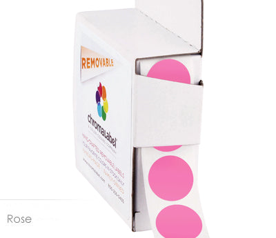 3/4" Removable Round, Color-Code Dots: 1,000/Box