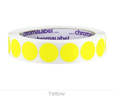 3/4" Removable Round, Color-Code Dots: 1,000/Roll