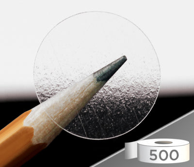 3/4" Crystal Clear Dot Stickers: 500/Roll