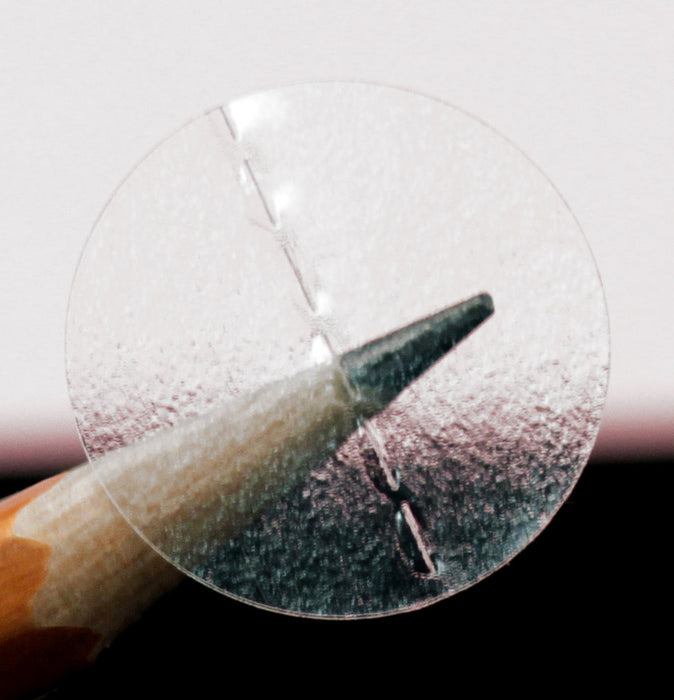 3/4" Crystal Clear Wafer Seals: 1,000/Roll - Perf. & Non-Perf.