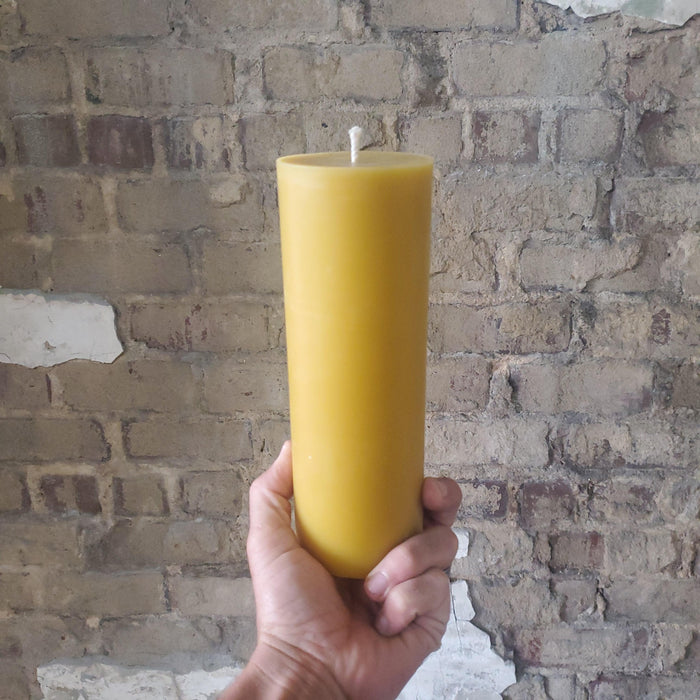 3-Inch Wide Beeswax Pillar Candles