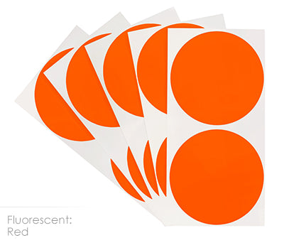 3" Permanent Round, Color-Code Dots: 100/Pack