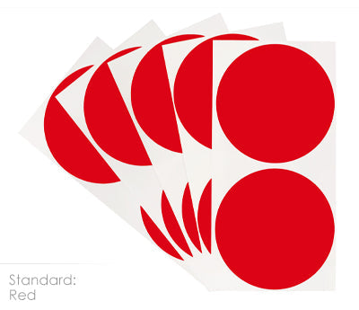 3" Removable Round, Color-Code Dots: 100/Pack