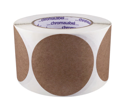 True Kraft Paper Dot Stickers: 500/Roll