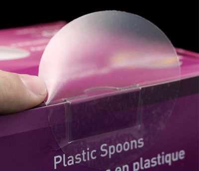 3" Crystal Clear Wafer Seals: 500/Roll