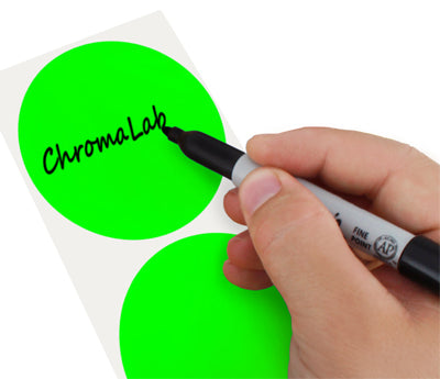 3" Removable Color-Code Round Dot Inventory Labels: 500/Roll
