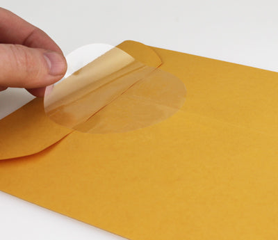 3" Crystal Clear Wafer Seals: 500/Roll