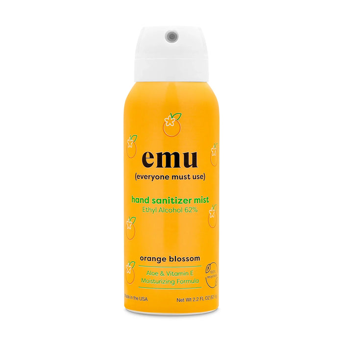 Emu Hand Sanitizer Orange Blossom Mist (Pack of 6) 2.2oz