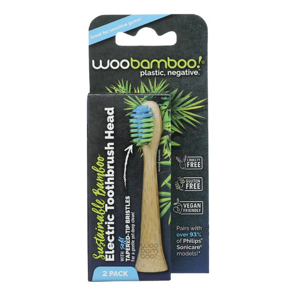 Woobamboo - Electric Toothbrush Head Sustainable 6-Pack