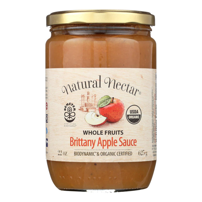 Natural Nectar Brittany Apple Sauce, 22.2 Oz. (Pack of 6)