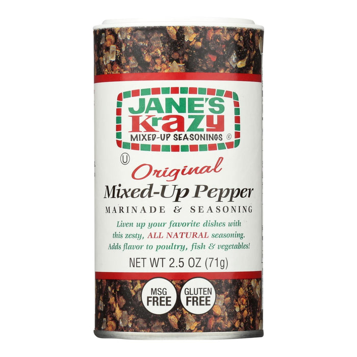 Jane's Krazy Mixed-Up Pepper, Mild Heat (Pack of 12 - 2.5 Oz.)