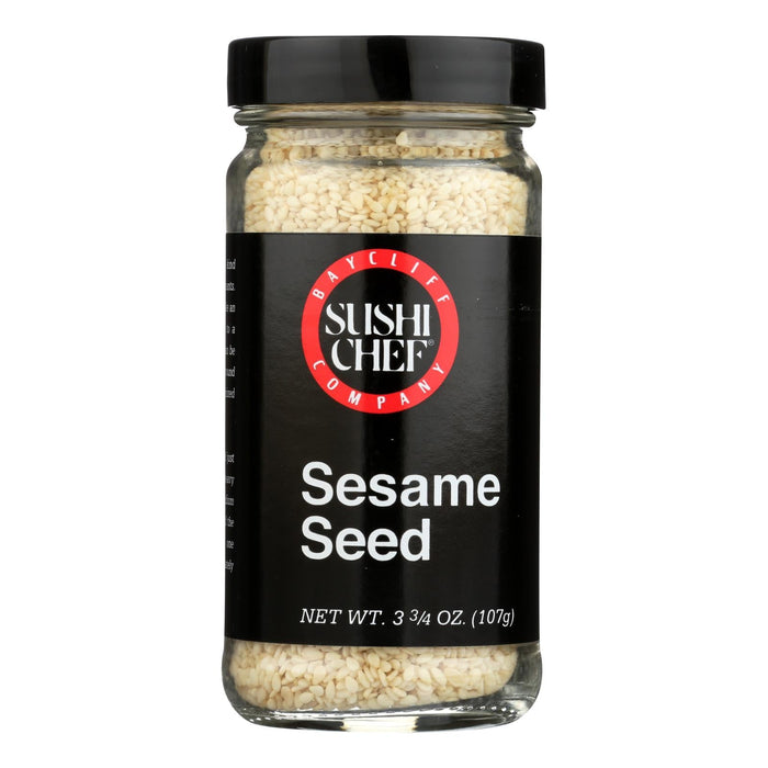 Sushi Chef Premium White Sesame Seeds (Pack of 12 - 3.75 Oz.)
