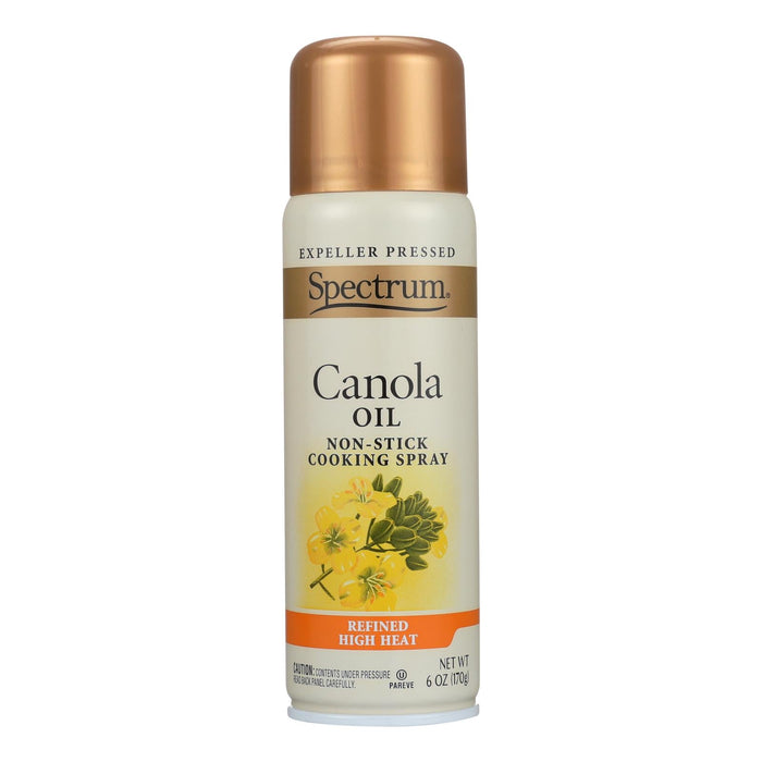 Spectrum Naturals Organic Canola High Heat Spray Oil, 6 Oz (Pack of 6)