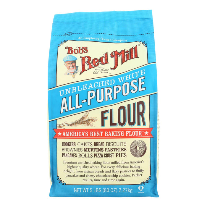 Bob's Red Mill All-Purpose Unbleached Flour, 5lb (Case of 4)