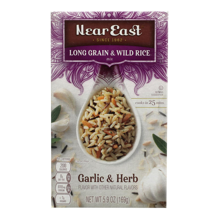 Near East Long Grain & Wild Rice with Garlic, Pack of 12