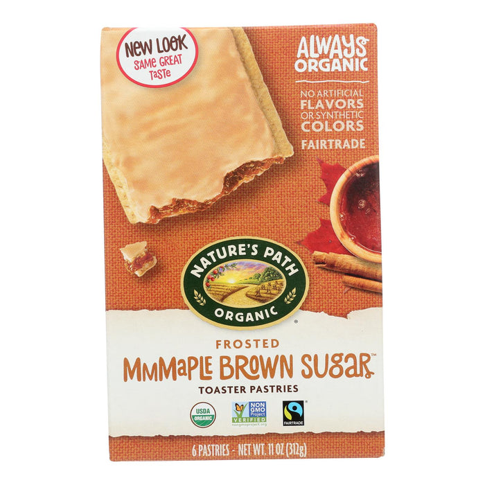 Nature's Path Organic Frosted Maple Brown Sugar Toaster Pastries (Pack of 12)