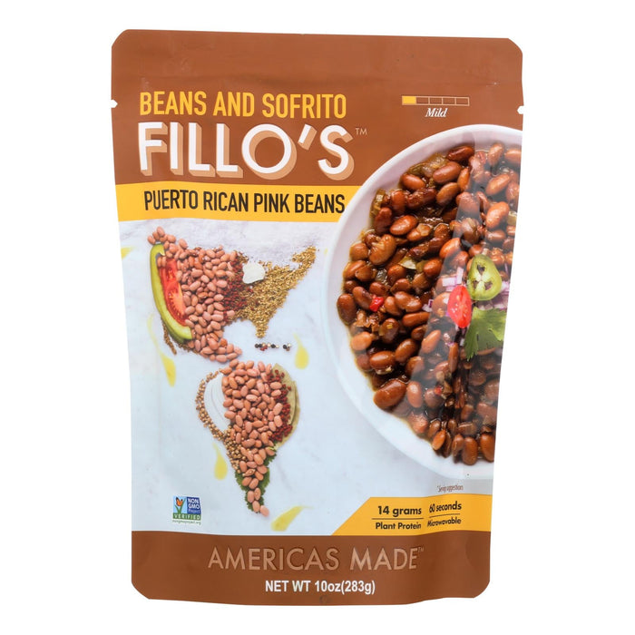Fillo's Pink Puerto Rican Beans (Pack of 6 - 10 Oz. Each)