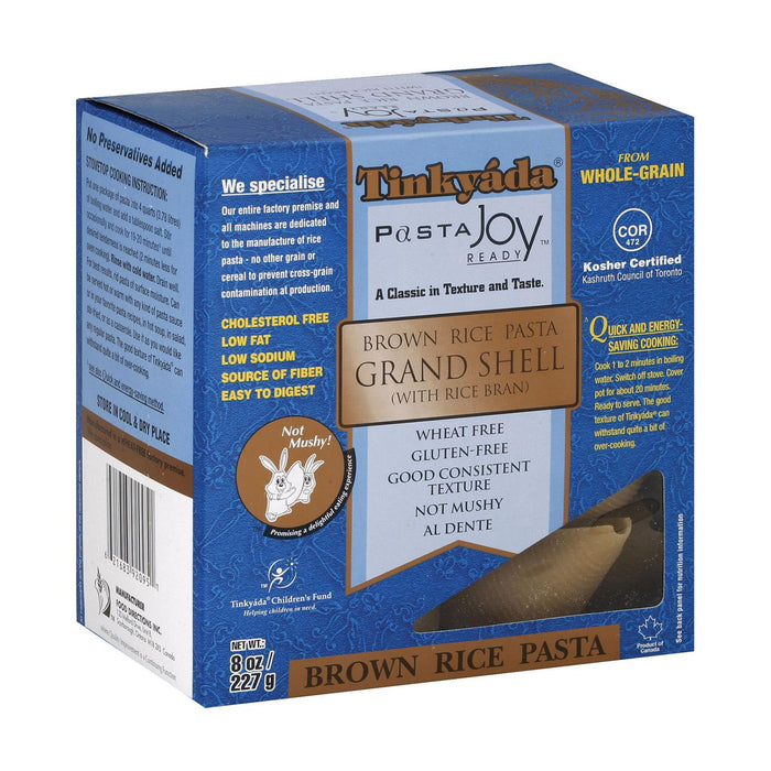 Tinkyada Brown Rice Pasta, Grand Shell (12 x 8 Oz.)