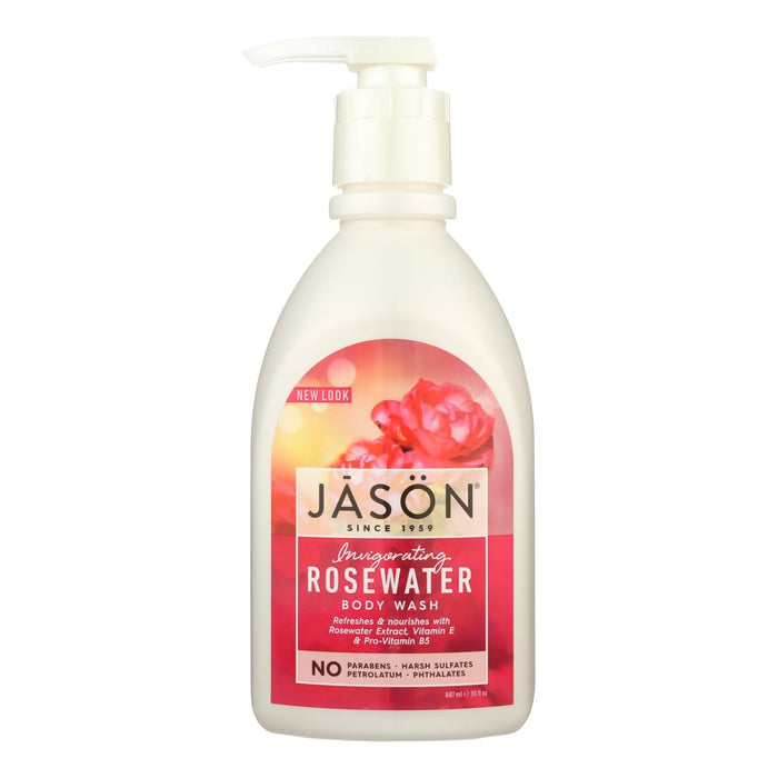 Jason Pure Natural Invigorating Rosewater Body Wash - 30 Fl Oz