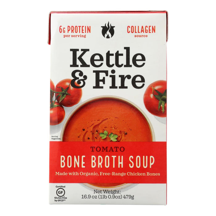 Kettle And Fire Organic Tomato Soup (Pack of 6 - 16.9 Oz.)