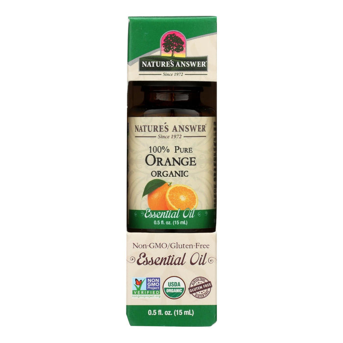 Nature's Answer Organic Orange Essential Oil (0.5 Oz.)