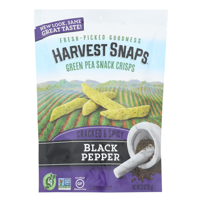 Calbee Snapea Crisps - Black Pepper - 3.3 Oz, Pack of 12