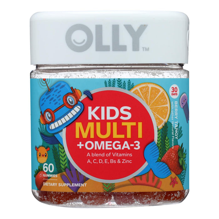 Olly Multivit Plus Omega Kid Daily Essential Nutrients for Brain & Body Support (60 Count)